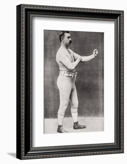 John L Sullivan, American boxer, c1898-Unknown-Framed Photographic Print