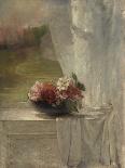 Flowers on a Window Ledge, 1861-John La Farge-Framed Art Print