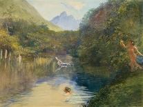 From Our Garden in Nikko Mountain Looking Toward Nan-Tai-San Whose Outline Is Rounded by Fog-John La Farge-Giclee Print