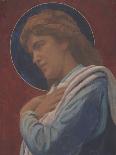 A Saint (Pastel and Watercolor on Paper)-John La Farge or Lafarge-Giclee Print