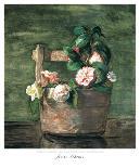 Camellias and Roses in Japanese Vase-John Lafarge-Art Print