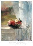 Flowers on a Window Ledge-John Lafarge-Art Print