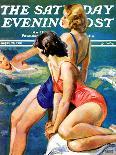 "Ballroom Dancing," Saturday Evening Post Cover, April 10, 1937-John LaGatta-Giclee Print