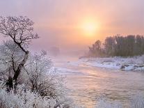 Winter Morning Along the Missouri River Near Hardy, Montana-John Lambing-Photographic Print
