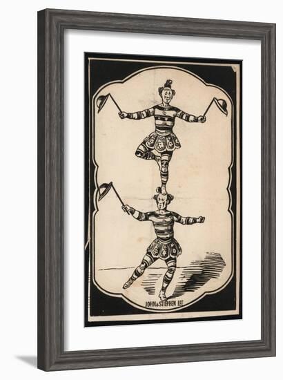 John Lee and Stephen Lee, Acrobats-null-Framed Giclee Print