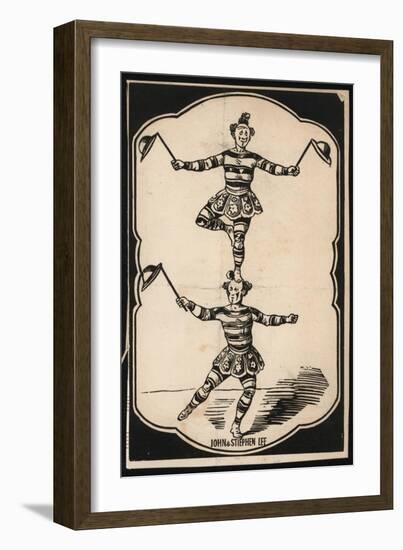 John Lee and Stephen Lee, Acrobats--Framed Giclee Print