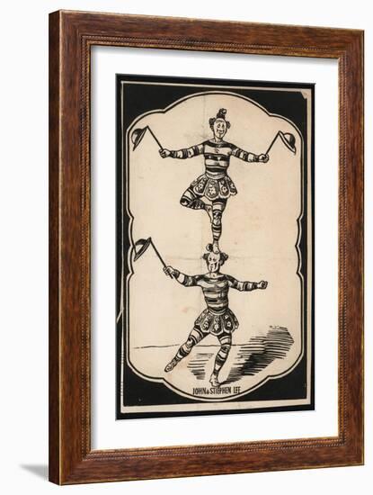 John Lee and Stephen Lee, Acrobats-null-Framed Giclee Print