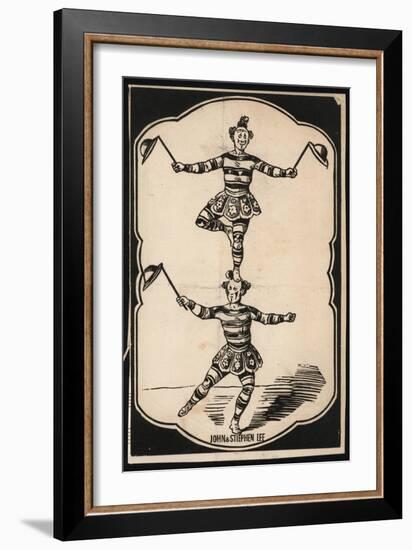 John Lee and Stephen Lee, Acrobats--Framed Giclee Print