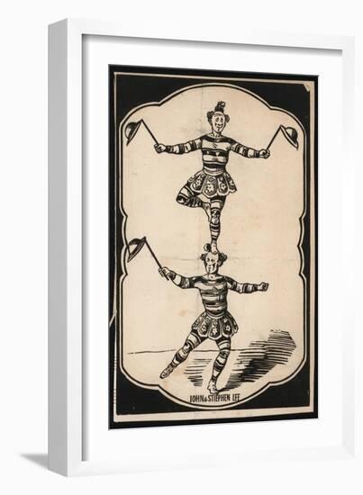 John Lee and Stephen Lee, Acrobats--Framed Giclee Print