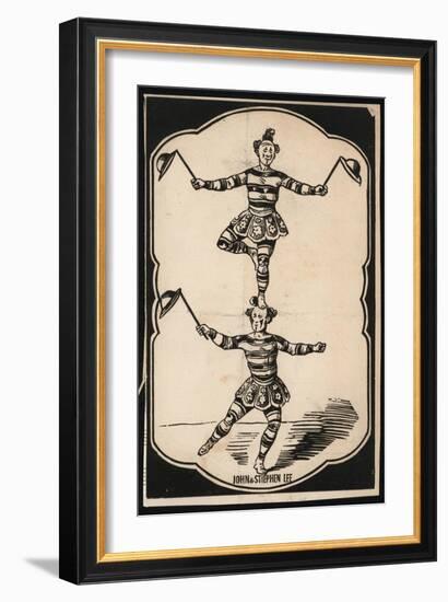 John Lee and Stephen Lee, Acrobats-null-Framed Giclee Print