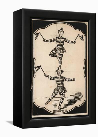 John Lee and Stephen Lee, Acrobats-null-Framed Premier Image Canvas