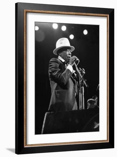 John Lee Hooker, Royal Festival Hall, London, 1988-Brian O'Connor-Framed Photographic Print