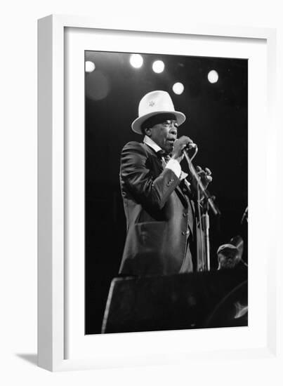 John Lee Hooker, Royal Festival Hall, London, 1988-Brian O'Connor-Framed Photographic Print