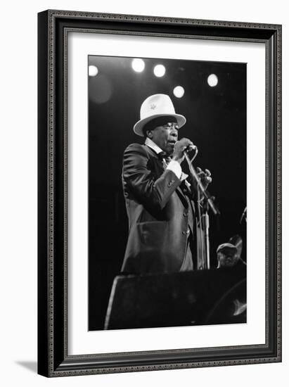 John Lee Hooker, Royal Festival Hall, London, 1988-Brian O'Connor-Framed Photographic Print