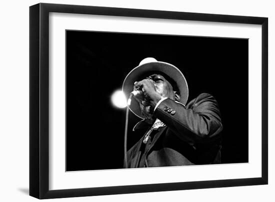 John Lee Hooker, Royal Festival Hall, London, 1988-Brian O'Connor-Framed Photographic Print