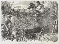 Close of the Hunting Season, Mending the Gaps-John Leech-Giclee Print