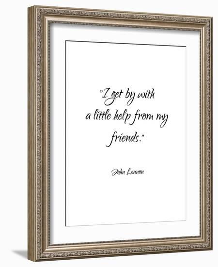 John Lennon-Friends-Pop Monica-Framed Art Print