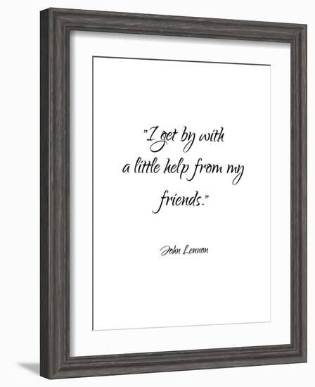 John Lennon-Friends-Pop Monica-Framed Art Print