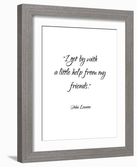 John Lennon-Friends-Pop Monica-Framed Art Print