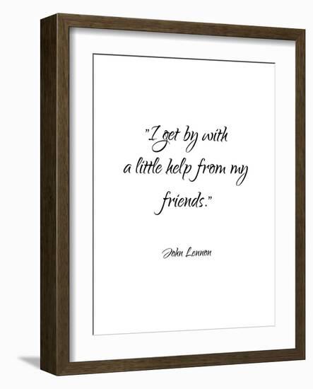 John Lennon-Friends-Pop Monica-Framed Art Print