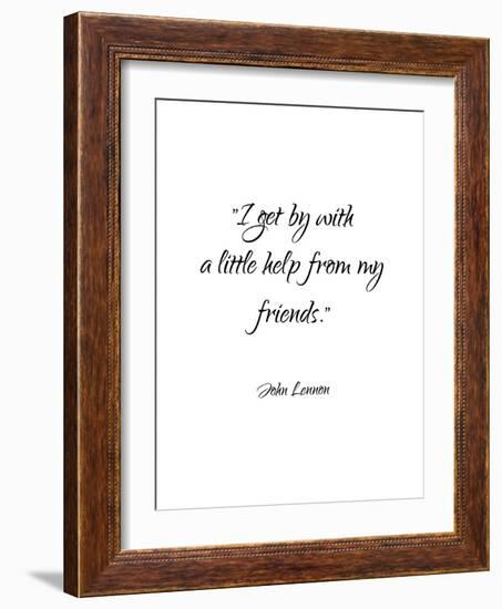 John Lennon-Friends-Pop Monica-Framed Art Print