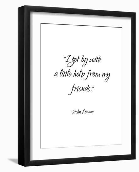 John Lennon-Friends-Pop Monica-Framed Art Print