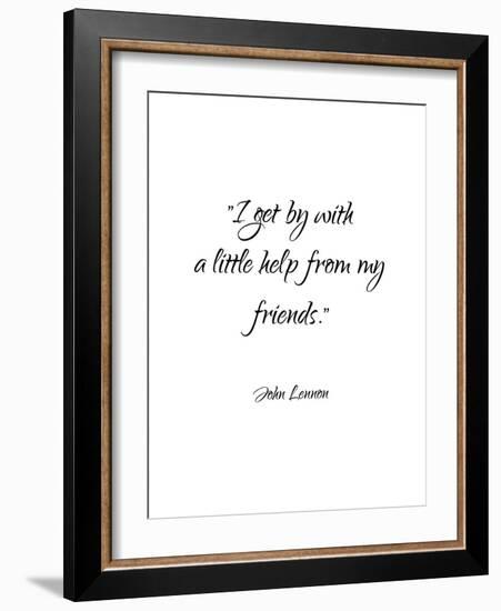 John Lennon-Friends-Pop Monica-Framed Art Print