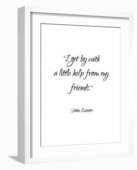 John Lennon-Friends-Pop Monica-Framed Art Print