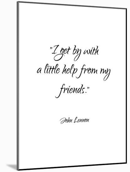 John Lennon-Friends-Pop Monica-Mounted Art Print