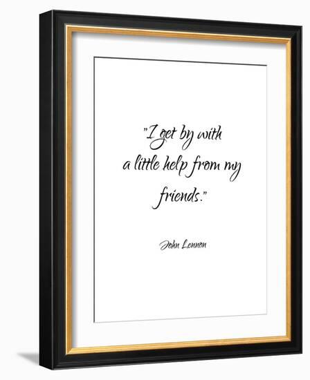 John Lennon-Friends-Pop Monica-Framed Art Print