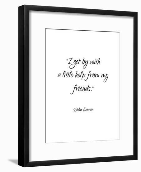 John Lennon-Friends-Pop Monica-Framed Art Print