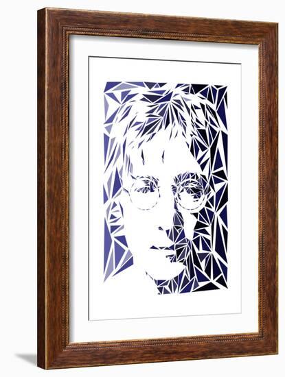 John Lennon-Cristian Mielu-Framed Art Print