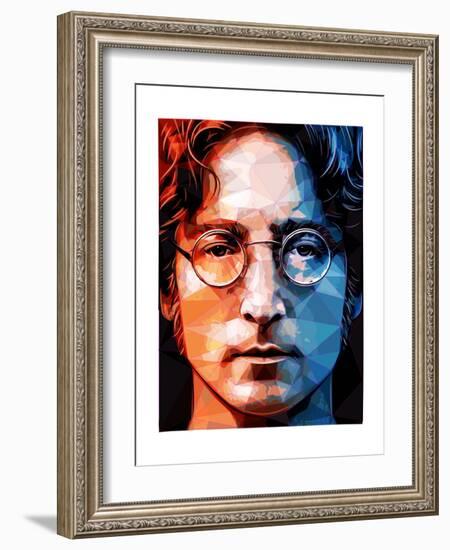 John Lennon-Enrico Varrasso-Framed Art Print