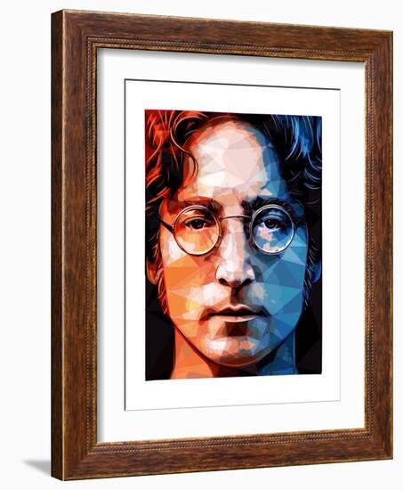 John Lennon-Enrico Varrasso-Framed Art Print