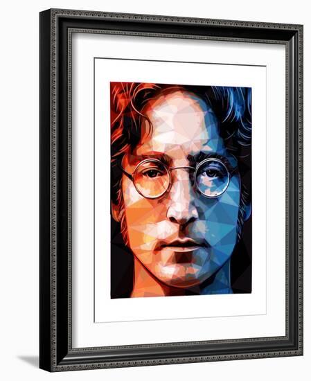 John Lennon-Enrico Varrasso-Framed Art Print