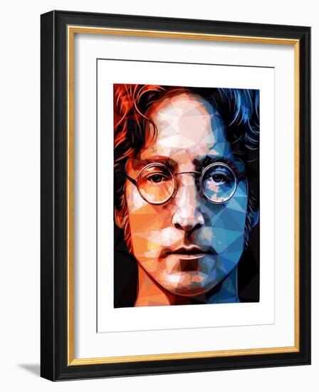 John Lennon-Enrico Varrasso-Framed Art Print