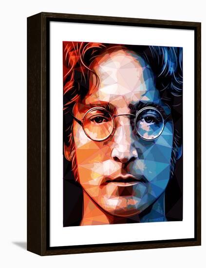 John Lennon-Enrico Varrasso-Framed Stretched Canvas