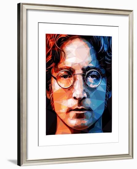 John Lennon-Enrico Varrasso-Framed Art Print