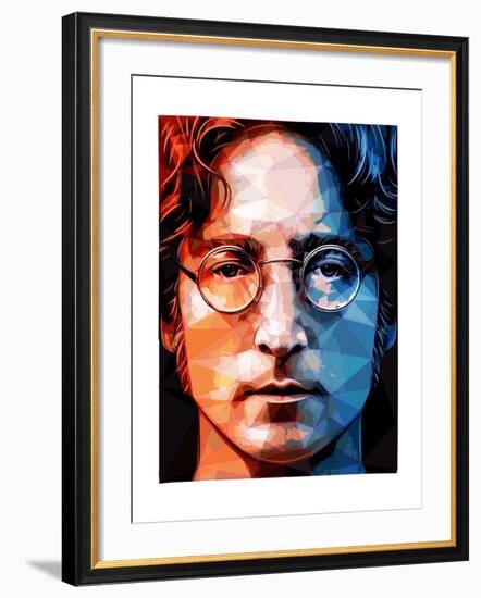 John Lennon-Enrico Varrasso-Framed Art Print