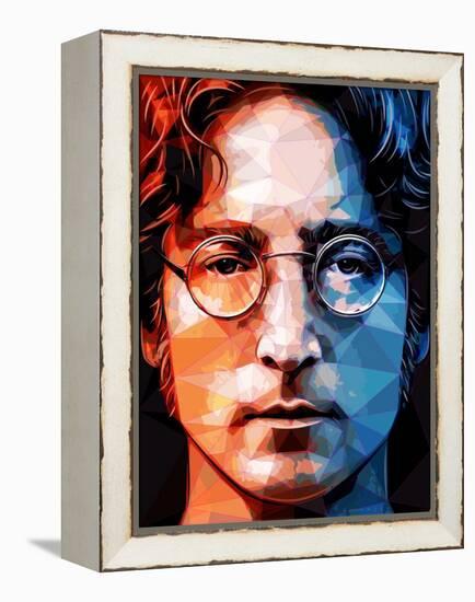 John Lennon-Enrico Varrasso-Framed Stretched Canvas