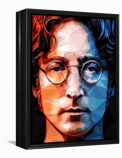 John Lennon-Enrico Varrasso-Framed Stretched Canvas