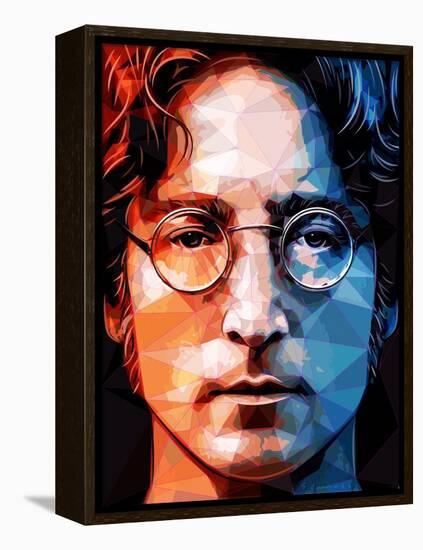 John Lennon-Enrico Varrasso-Framed Stretched Canvas