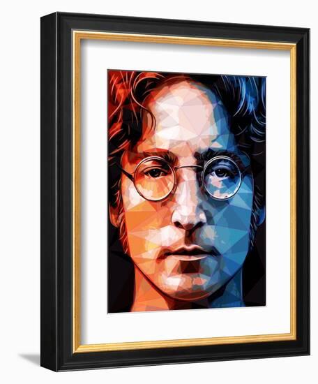 John Lennon-Enrico Varrasso-Framed Art Print