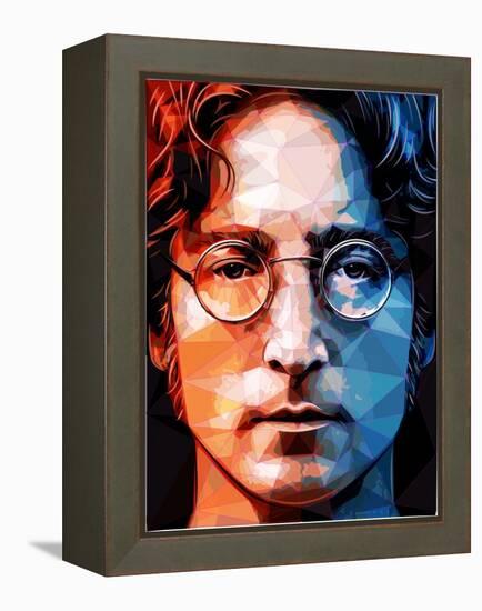 John Lennon-Enrico Varrasso-Framed Stretched Canvas