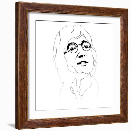 John Lennon-Logan Huxley-Framed Art Print