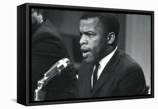 John Lewis at meeting of American Society of Newspaper Editors, Washington, DC-Marion S. Trikosko-Framed Premier Image Canvas