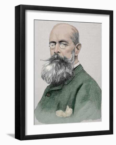 John Lewis Brown (1829-1892). Frech Painter. Engraving. Colored.-Tarker-Framed Photographic Print