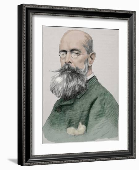 John Lewis Brown (1829-1892). Frech Painter. Engraving. Colored.-Tarker-Framed Photographic Print