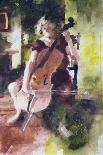 Anna Playing the Cello-John Lidzey-Giclee Print