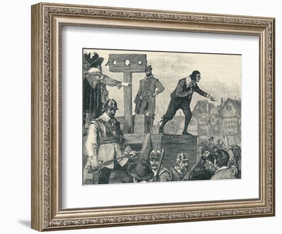 'John Lilburne on the pillory at Westminster, 1638 (1905)-Unknown-Framed Giclee Print